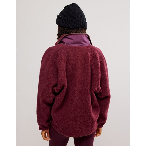 copy 🎉LAST CHANCE🎉 FP MOVEMENT Hatch Hit The Slopes Fleece Jacket /Deep Maroon - Picture 4 of 7
